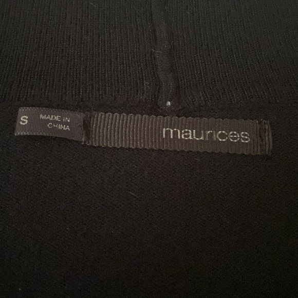size small maurice’s cardigan. Color-Black. - Picture 2 of 2
